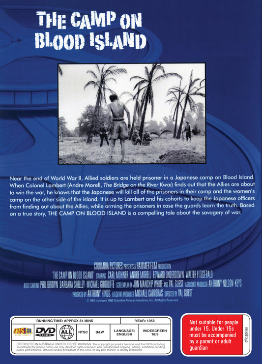 Buy Online The Camp on Blood Island (1958) - DVD - André Morell, Carl Möhner | Best Shop for Old classic and hard to find movies on DVD - Timeless Classic DVD