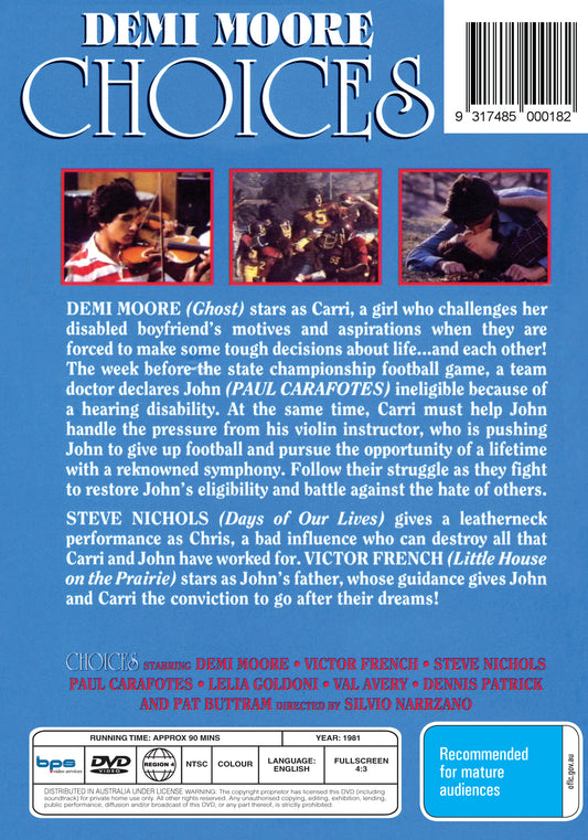 Buy Online Choices (1981) - DVD - Demi Moore, Paul Carafotes | Best Shop for Old classic and hard to find movies on DVD - Timeless Classic DVD