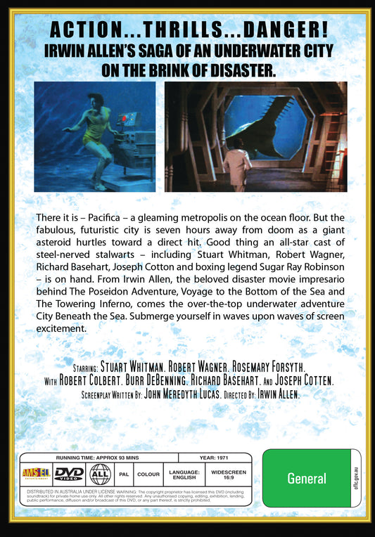 Buy Online City Beneath the Sea (1971) - Stuart Whitman, Rosemary Forsyth, Robert Colbert | Best Shop for Old classic and hard to find movies on DVD - Timeless Classic DVD