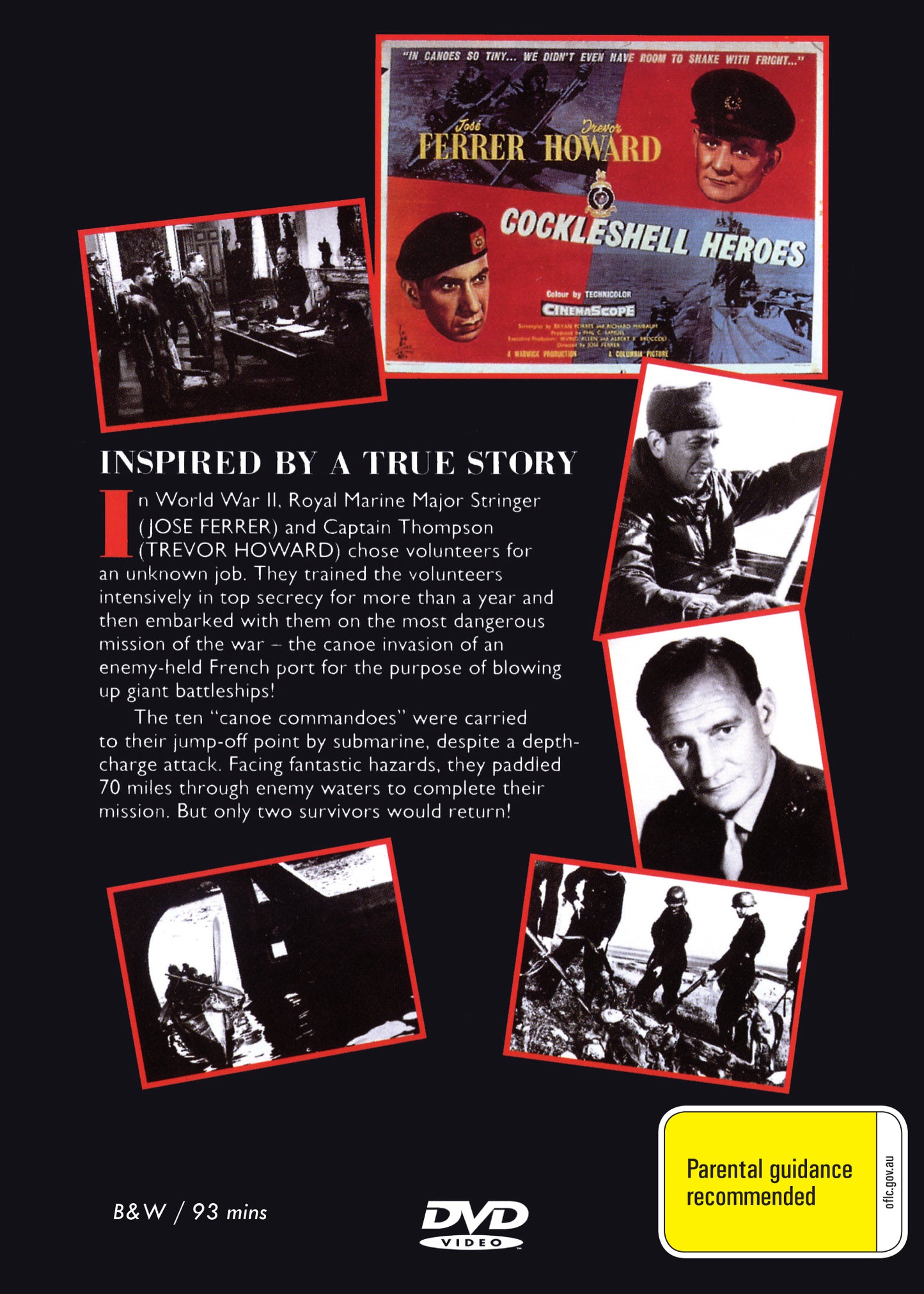 Buy Online The Cockleshell Heroes (1955) - DVD - José Ferrer, Trevor Howard | Best Shop for Old classic and hard to find movies on DVD - Timeless Classic DVD