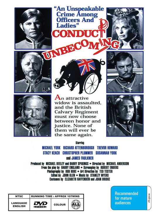 Buy Online Conduct Unbecoming (1975) - DVD - Michael York, Richard Attenborough | Best Shop for Old classic and hard to find movies on DVD - Timeless Classic DVD