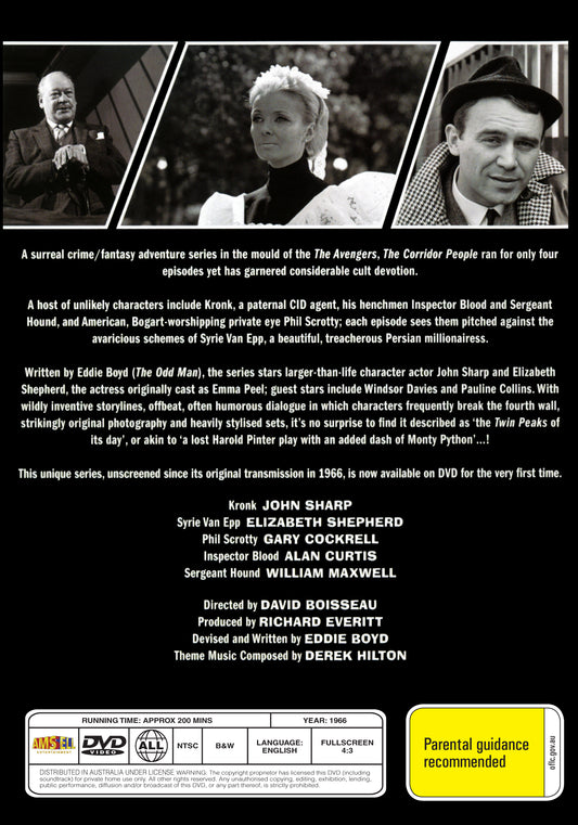 Buy Online The Corridor People (1966) - DVD - Elizabeth Shepherd, John Sharp | Best Shop for Old classic and hard to find movies on DVD - Timeless Classic DVD