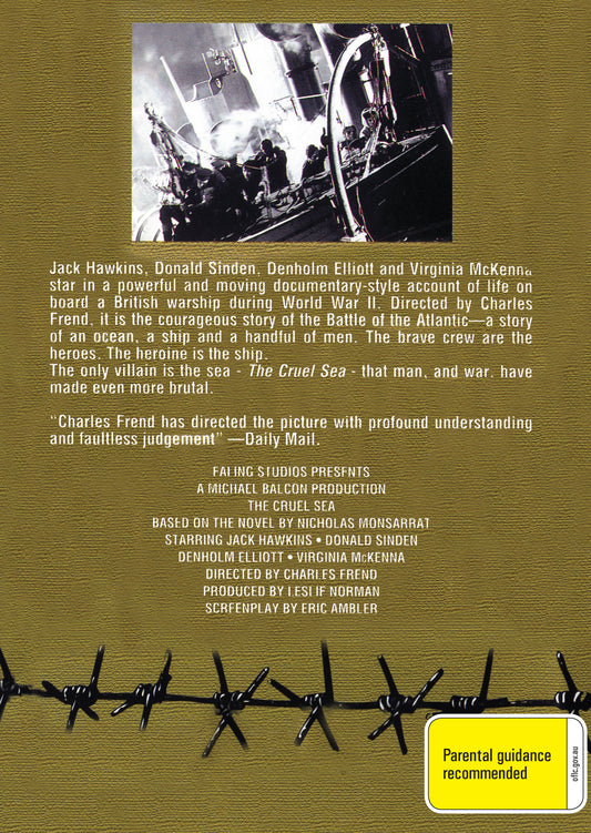 Buy Online The Cruel Sea (1953) - DVD - Jack Hawkins, Donald Sinden | Best Shop for Old classic and hard to find movies on DVD - Timeless Classic DVD