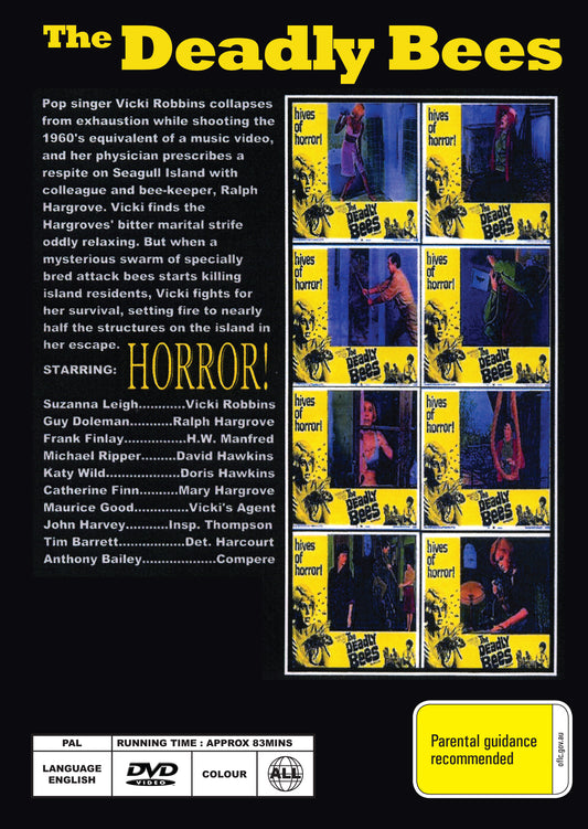 Buy Online The Deadly Bees (1966) - DVD - Suzanna Leigh, Frank Finlay | Best Shop for Old classic and hard to find movies on DVD - Timeless Classic DVD