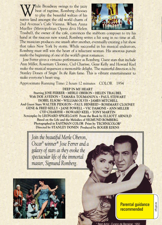 Buy Online Deep in My Heart (1954) - DVD - José Ferrer, Merle Oberon | Best Shop for Old classic and hard to find movies on DVD - Timeless Classic DVD