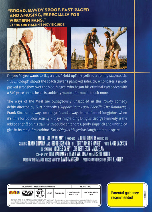 Buy Online Dirty Dingus Magee (1970) - DVD - Frank Sinatra, George Kennedy | Best Shop for Old classic and hard to find movies on DVD - Timeless Classic DVD