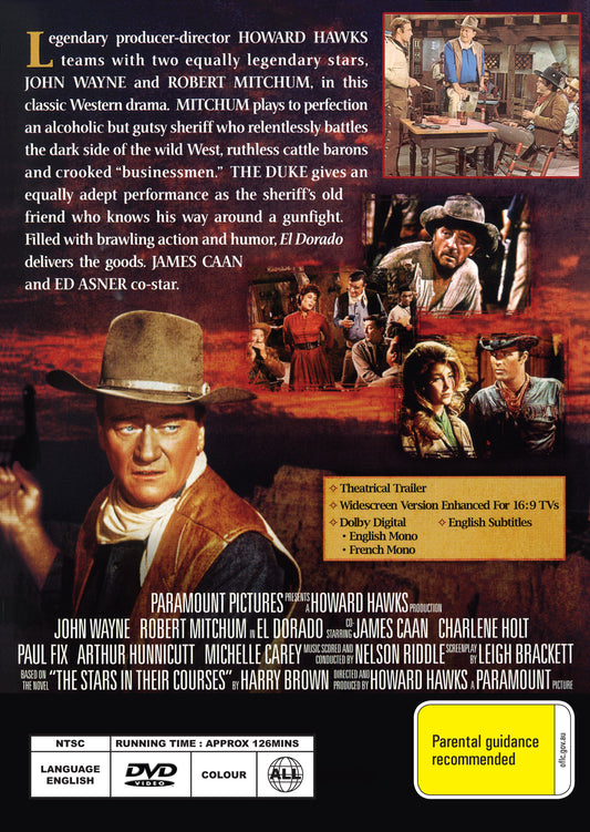Buy Online El Dorado (1966) - DVD - John Wayne, Robert Mitchum | Best Shop for Old classic and hard to find movies on DVD - Timeless Classic DVD