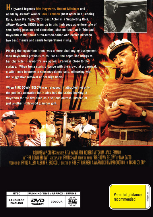 Buy Online Fire Down Below (1957) - DVD - Rita Hayworth, Robert Mitchum | Best Shop for Old classic and hard to find movies on DVD - Timeless Classic DVD