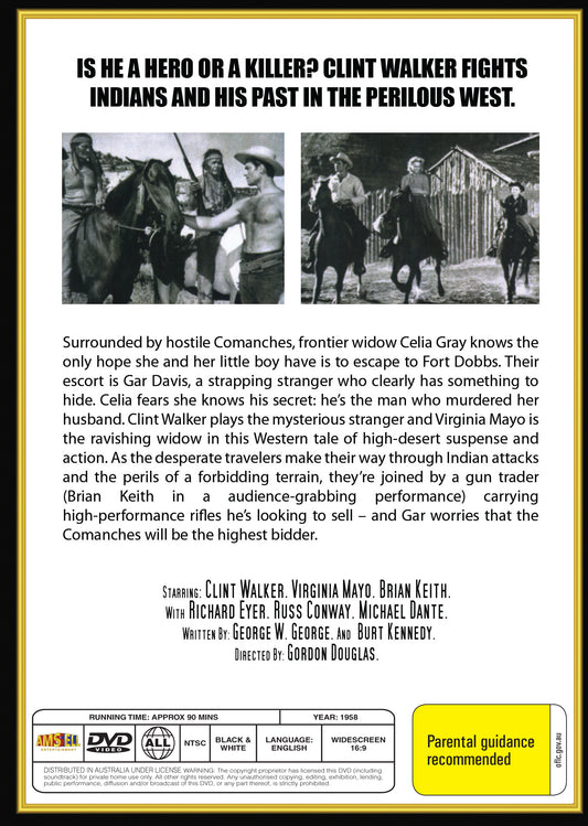 Buy Online Fort Dobbs (1958) - DVD - Clint Walker, Virginia Mayo | Best Shop for Old classic and hard to find movies on DVD - Timeless Classic DVD