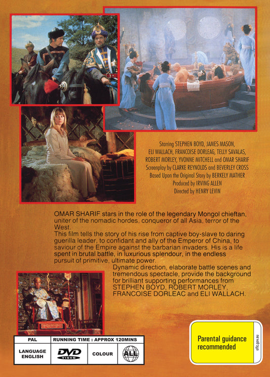 Buy Online Genghis Khan (1965) - DVD - Stephen Boyd, Omar Sharif | Best Shop for Old classic and hard to find movies on DVD - Timeless Classic DVD