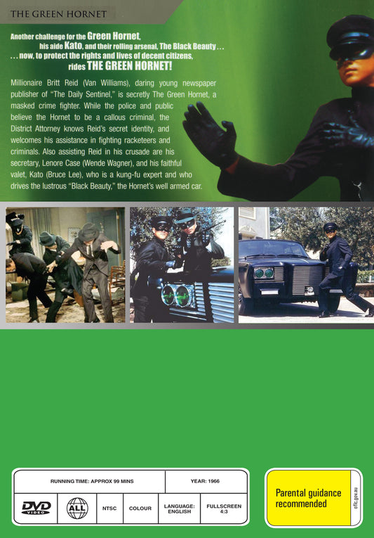 Buy Online The Green Hornet - DVD - Van Williams, Bruce Lee | Best Shop for Old classic and hard to find movies on DVD - Timeless Classic DVD