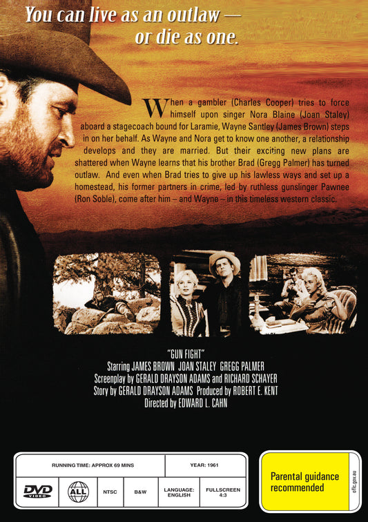 Buy Online Gun Fight (1961) - DVD - James Brown, Joan Staley | Best Shop for Old classic and hard to find movies on DVD - Timeless Classic DVD