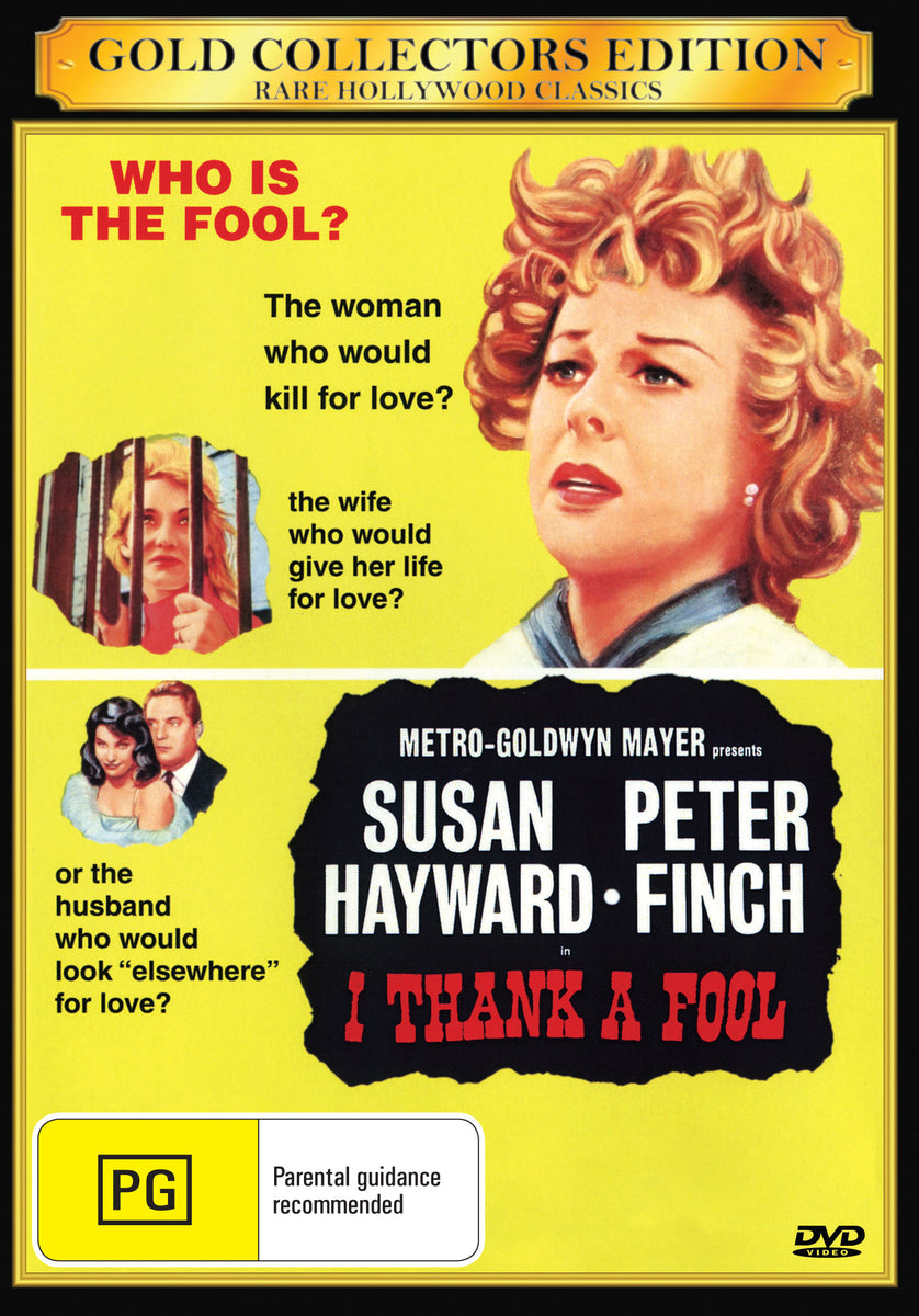 I Thank a Fool 1962 DVD Susan Hayward Peter Finch