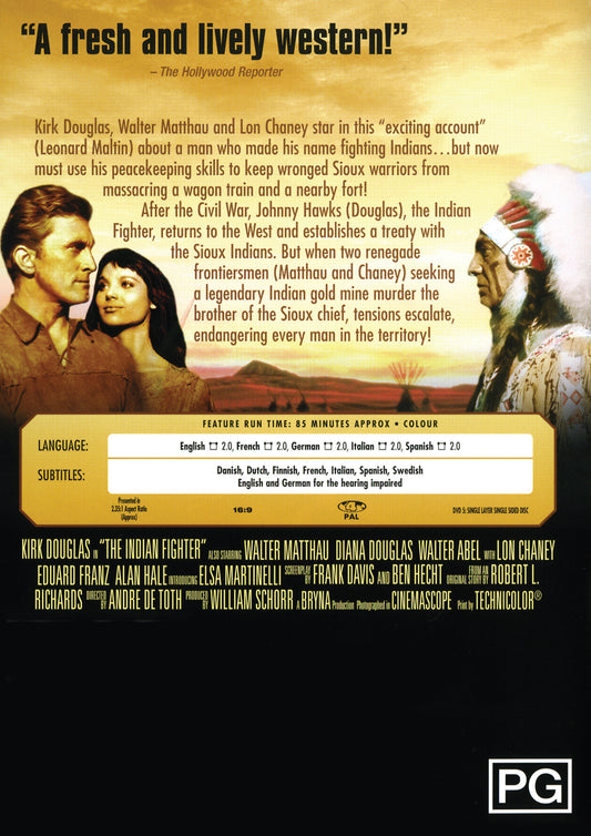 Buy Online The Indian Fighter (1955) - DVD - Kirk Douglas, Elsa Martinelli | Best Shop for Old classic and hard to find movies on DVD - Timeless Classic DVD