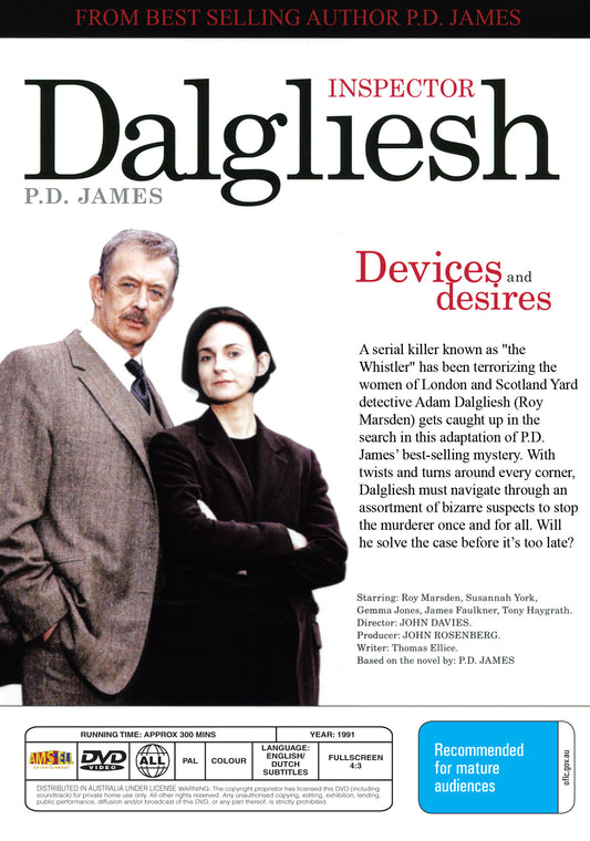 Buy Online Devices and Desires : Inspector Dalgliesh (1991) - DVD - Roy Marsden | Best Shop for Old classic and hard to find movies on DVD - Timeless Classic DVD