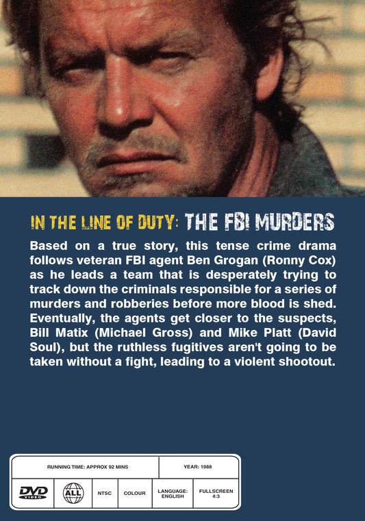 Buy Online In the Line of Duty: The F.B.I. Murders (1988) - DVD - Ronny Cox, Bruce Greenwood | Best Shop for Old classic and hard to find movies on DVD - Timeless Classic DVD