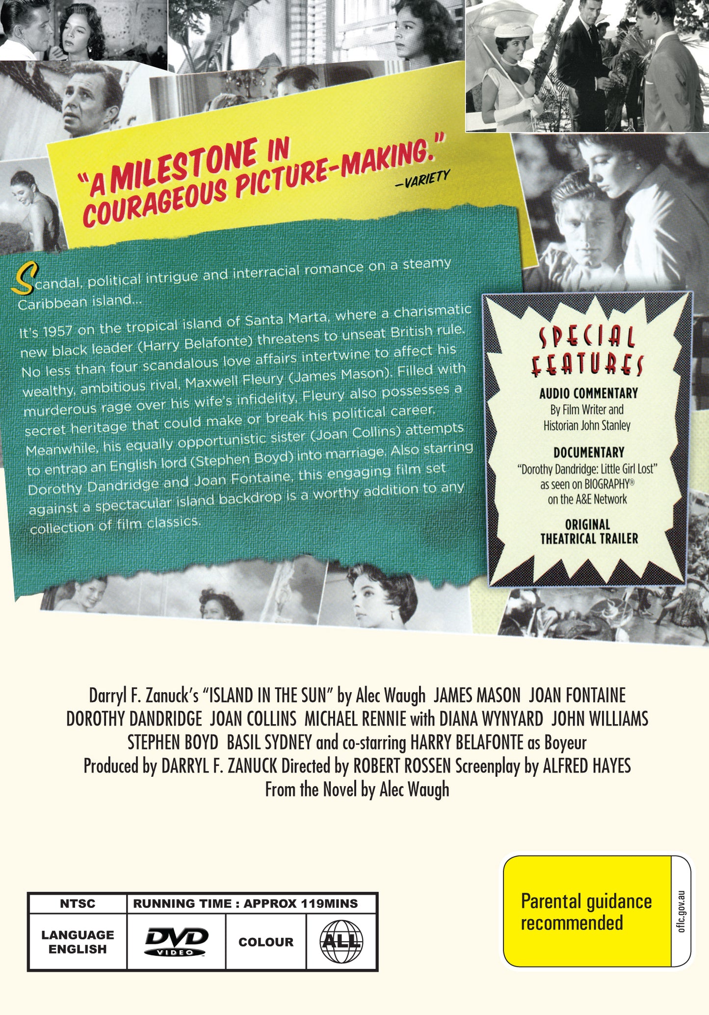 Buy Online Island in the Sun (1957) - DVD - James Mason, Joan Fontaine | Best Shop for Old classic and hard to find movies on DVD - Timeless Classic DVD