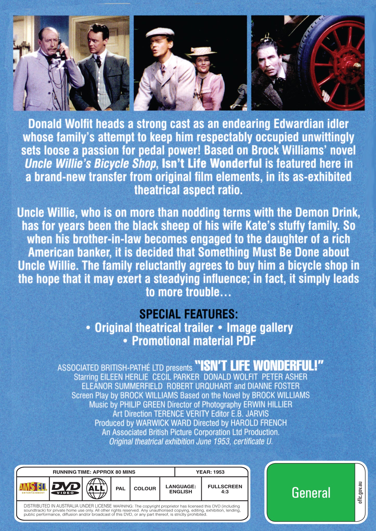 Buy Online Isn't Life Wonderful! - DVD - Cecil Parker, Eileen Herlie | Best Shop for Old classic and hard to find movies on DVD - Timeless Classic DVD
