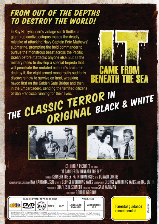 Buy Online It Came from Beneath the Sea (1955) - DVD - Kenneth Tobey, Faith Domergue | Best Shop for Old classic and hard to find movies on DVD - Timeless Classic DVD