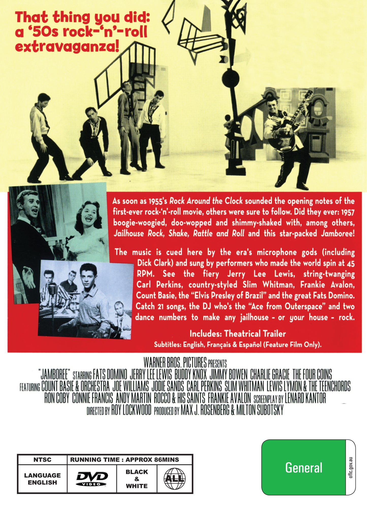 Buy Online Jamboree! (1957) - DVD - Fats Domino, Jerry Lee Lewis | Best Shop for Old classic and hard to find movies on DVD - Timeless Classic DVD