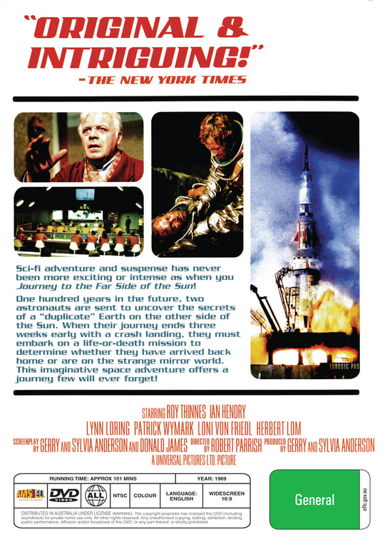 Buy Online Journey to the Far Side of the Sun (1969) - DVD - Roy Thinnes, Ian Hendry | Best Shop for Old classic and hard to find movies on DVD - Timeless Classic DVD
