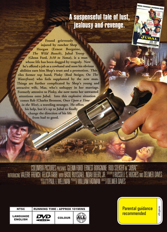 Buy Online Jubal (1956)- DVD - Glenn Ford, Ernest Borgnine | Best Shop for Old classic and hard to find movies on DVD - Timeless Classic DVD