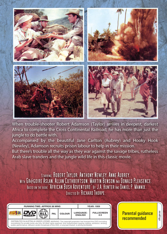 Buy Online Killers of Kilimanjaro (1959) - DVD - Robert Taylor, Anthony Newley | Best Shop for Old classic and hard to find movies on DVD - Timeless Classic DVD