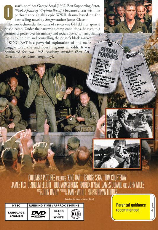 Buy Online King Rat (1965) - DVD -  George Segal, Tom Courtenay | Best Shop for Old classic and hard to find movies on DVD - Timeless Classic DVD