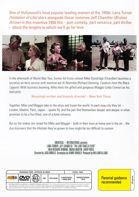Buy Online The Lady Takes a Flyer (1958) - DVD - Lana Turner, Jeff Chandler | Best Shop for Old classic and hard to find movies on DVD - Timeless Classic DVD
