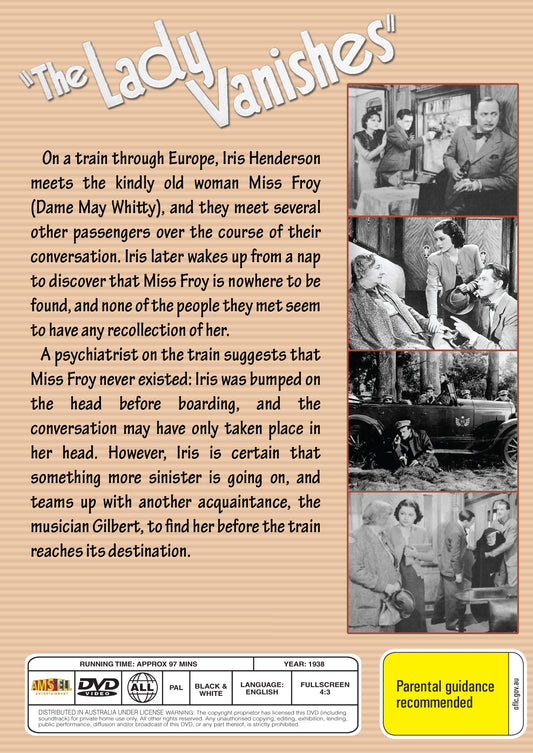 Buy Online The Lady Vanishes (1938) - DVD - Margaret Lockwood, Michael Redgrave | Best Shop for Old classic and hard to find movies on DVD - Timeless Classic DVD