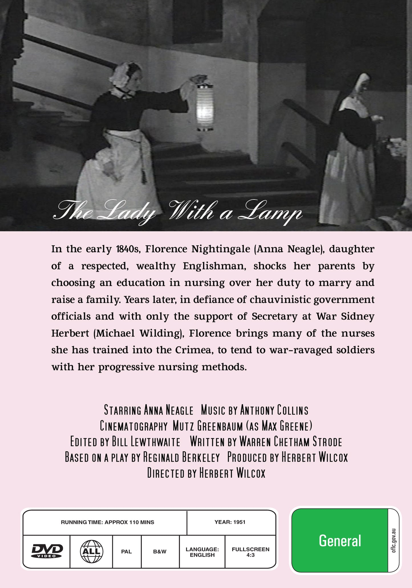 Buy Online The Lady with a Lamp (1951) - DVD - Anna Neagle, Michael Wilding | Best Shop for Old classic and hard to find movies on DVD - Timeless Classic DVD