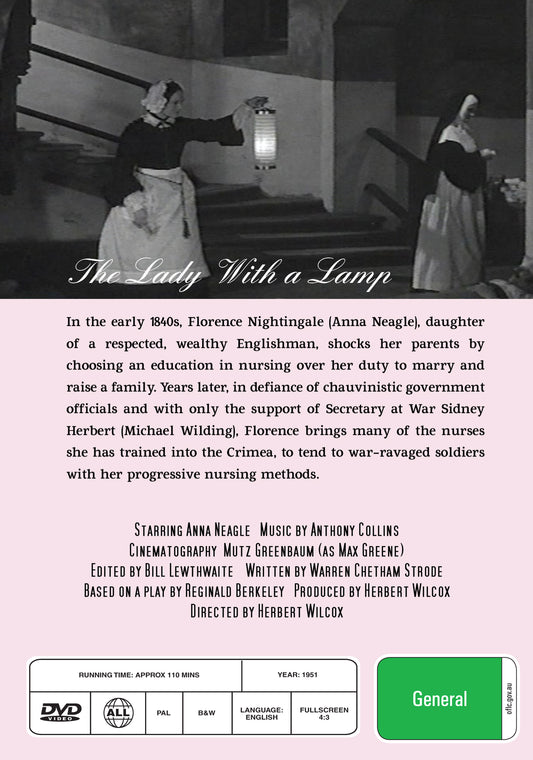 Buy Online The Lady with a Lamp (1951) - DVD - Anna Neagle, Michael Wilding | Best Shop for Old classic and hard to find movies on DVD - Timeless Classic DVD