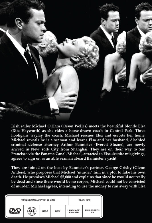 Buy Online The Lady from Shanghai (1947) - DVD - Rita Hayworth, Orson Welles | Best Shop for Old classic and hard to find movies on DVD - Timeless Classic DVD