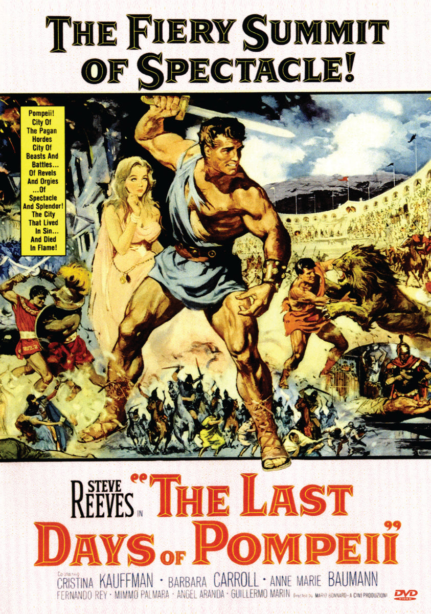 The Last Days of Pompeii 1959 DVD Steve Reeves Christine Kaufma