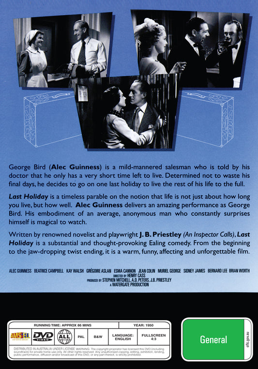 Buy Online Last Holiday (1950) - Alec Guinness, Beatrice Campbell | Best Shop for Old classic and hard to find movies on DVD - Timeless Classic DVD