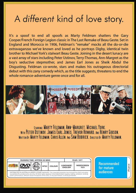 Buy Online The Last Remake of Beau Geste (1977) - DVD - Marty Feldman, Ann-Margret | Best Shop for Old classic and hard to find movies on DVD - Timeless Classic DVD