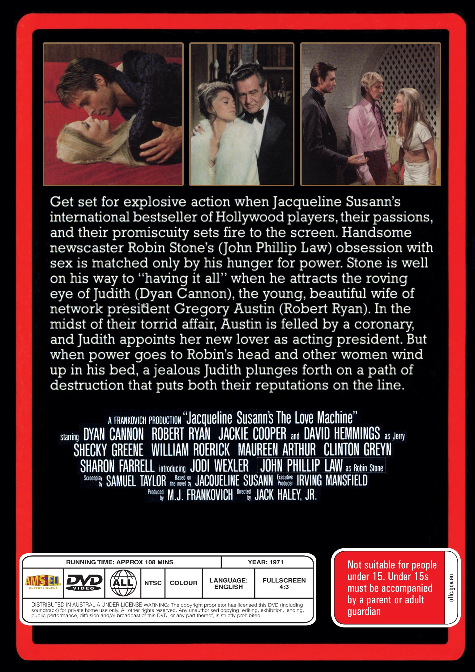 Buy Online The Love Machine (1971) - DVD - John Phillip Law, Dyan Cannon | Best Shop for Old classic and hard to find movies on DVD - Timeless Classic DVD