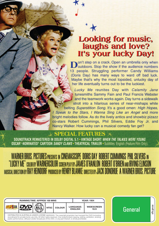 Buy Online Lucky Me (1954) - DVD - Doris Day, Robert Cummings | Best Shop for Old classic and hard to find movies on DVD - Timeless Classic DVD
