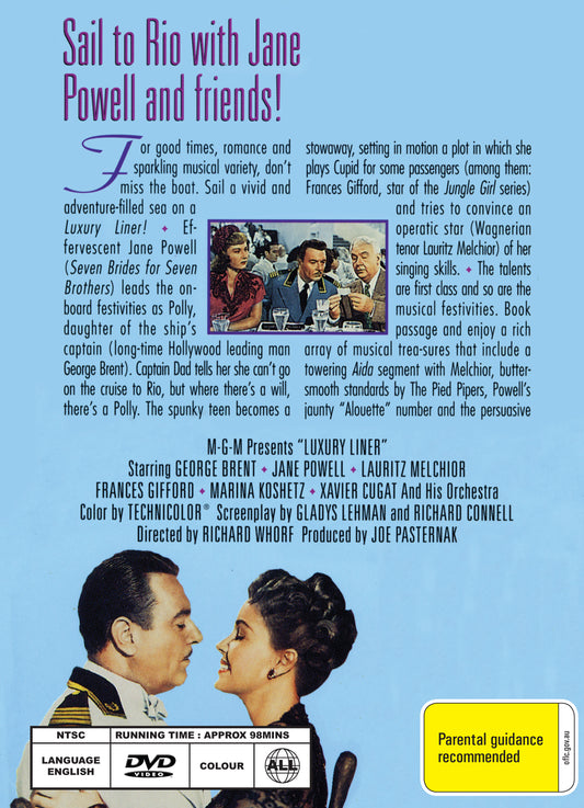 Buy Online Luxury Liner (1948) - DVD - George Brent, Jane Powell | Best Shop for Old classic and hard to find movies on DVD - Timeless Classic DVD
