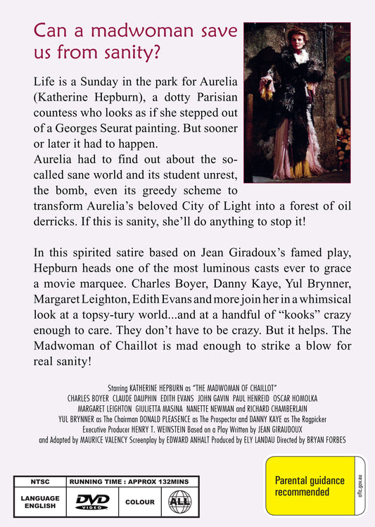 Buy Online The Madwoman of Chaillot (1969) - DVD - Katharine Hepburn, Paul Henreid | Best Shop for Old classic and hard to find movies on DVD - Timeless Classic DVD