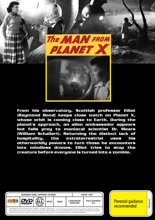 Buy Online The Man from Planet X (1951) - DVD - Robert Clarke, Margaret Field | Best Shop for Old classic and hard to find movies on DVD - Timeless Classic DVD