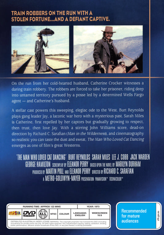 Buy Online The Man Who Loved Cat Dancing (1973) - DVD - Burt Reynolds, Sarah Miles | Best Shop for Old classic and hard to find movies on DVD - Timeless Classic DVD