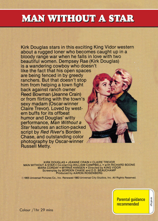 Buy Online Man Without a Star (1955) - DVD - Kirk Douglas, Jeanne Crain | Best Shop for Old classic and hard to find movies on DVD - Timeless Classic DVD