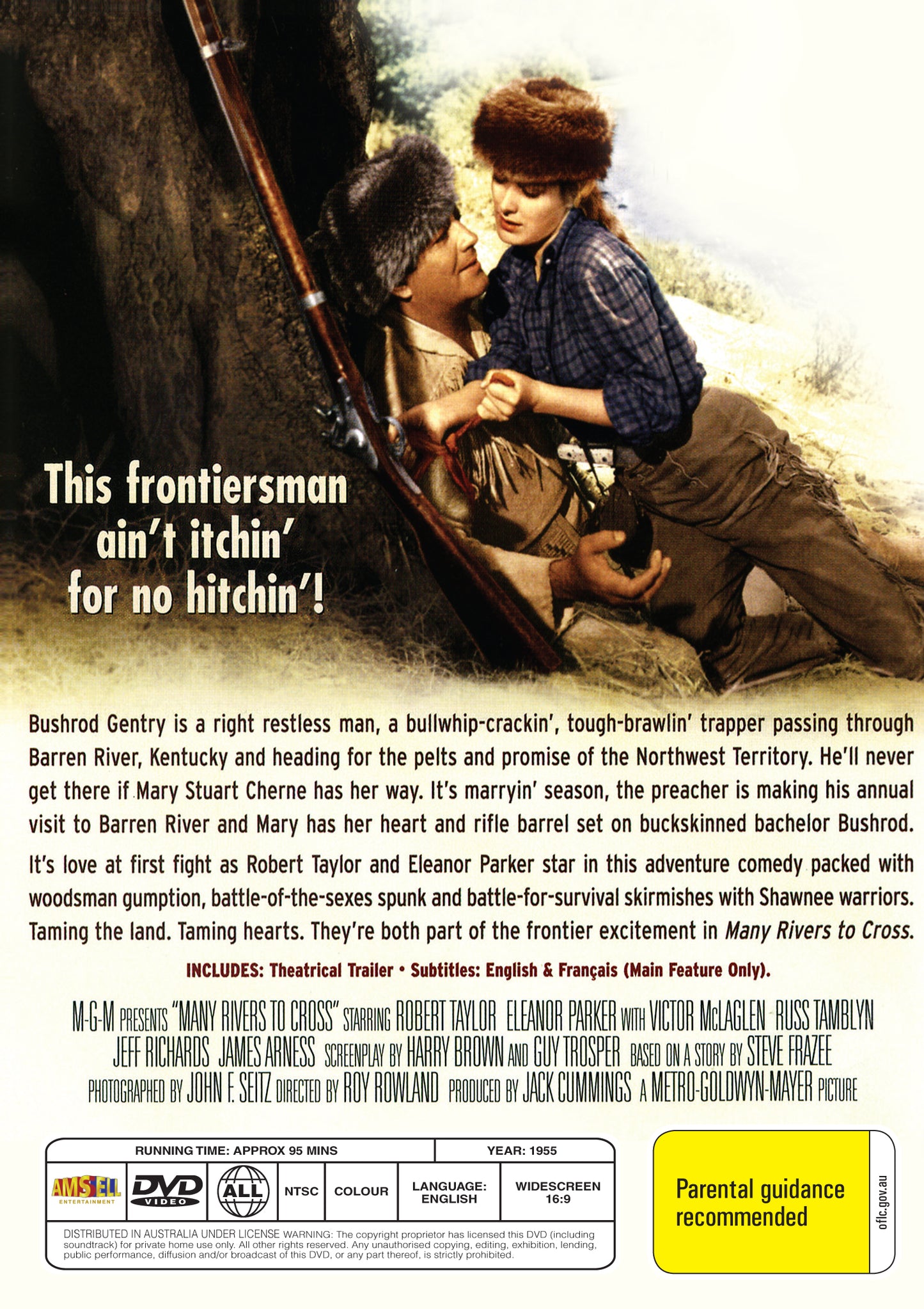 Buy Online Many Rivers to Cross (1955) - DVD - Robert Taylor, Eleanor Parker | Best Shop for Old classic and hard to find movies on DVD - Timeless Classic DVD
