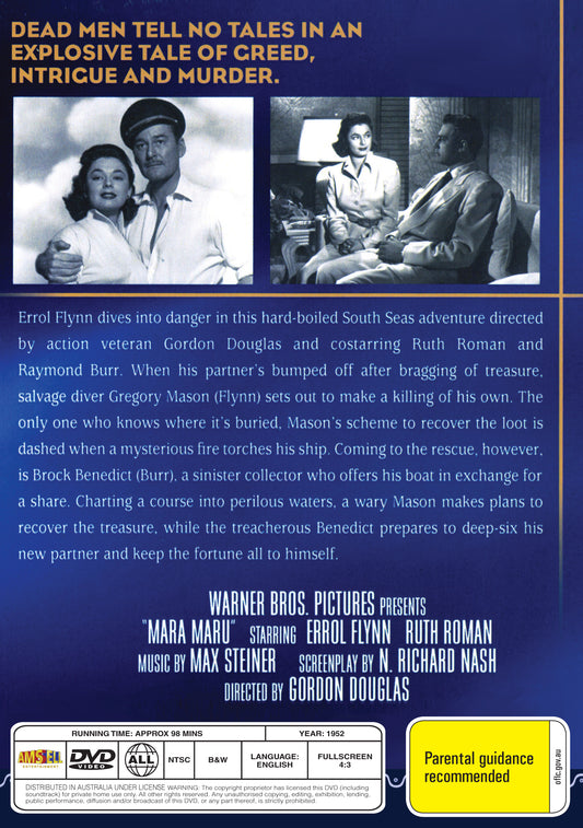 Buy Online Mara Maru (1952) - DVD - Errol Flynn, Ruth Roman | Best Shop for Old classic and hard to find movies on DVD - Timeless Classic DVD
