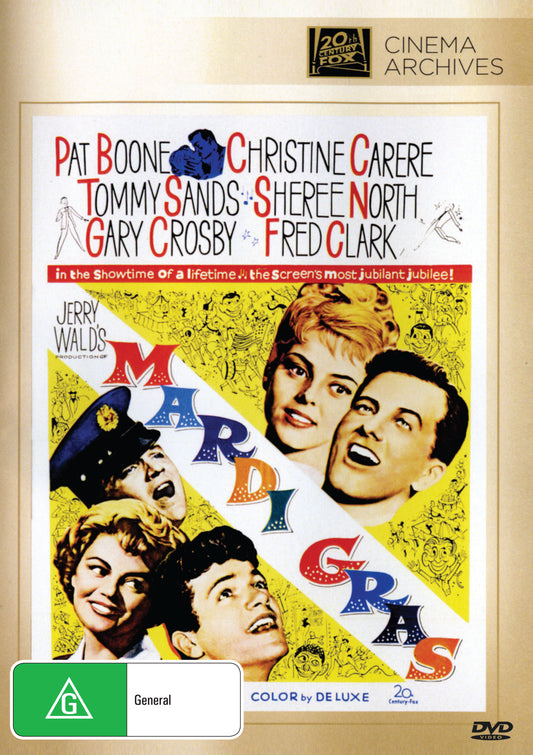 Buy Online Mardi Gras (1958) - DVD - Pat Boone, Christine Carère | Best Shop for Old classic and hard to find movies on DVD - Timeless Classic DVD