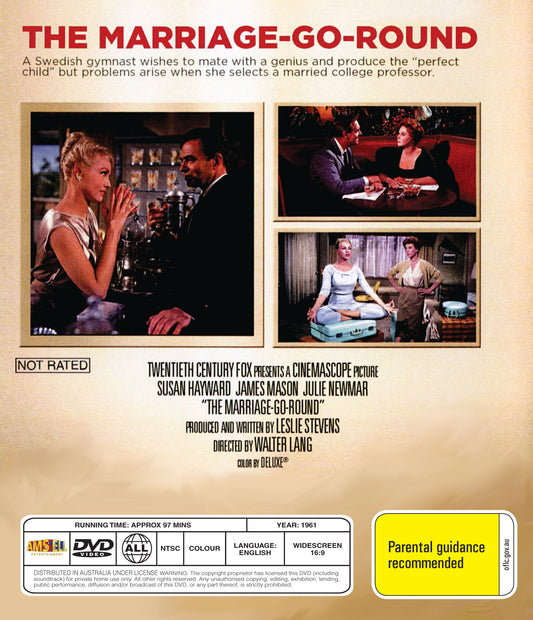 Buy Online The Marriage-Go-Round (1961) - DVD - Susan Hayward, James Mason | Best Shop for Old classic and hard to find movies on DVD - Timeless Classic DVD
