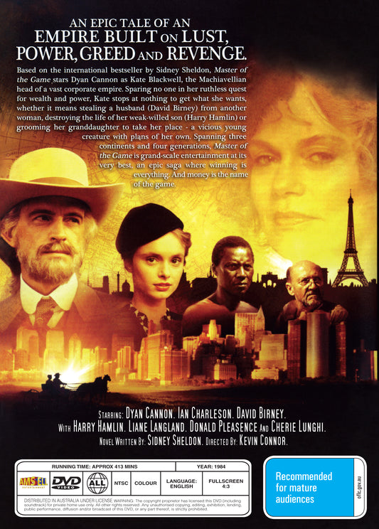 Buy Online Master of the Game (1984) - DVD - Dyan Cannon, Harry Hamlin | Best Shop for Old classic and hard to find movies on DVD - Timeless Classic DVD
