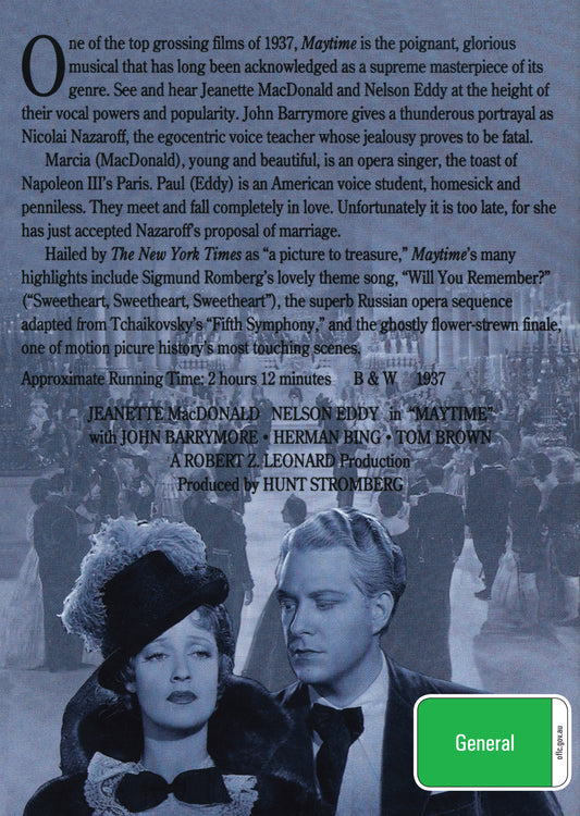 Buy Online Maytime (1937) - DVD - Jeanette MacDonald, Nelson Eddy | Best Shop for Old classic and hard to find movies on DVD - Timeless Classic DVD