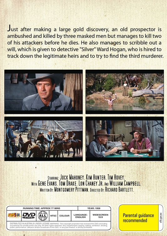 Buy Online Money, Women and Guns (1958) - DVD - Jock Mahoney, Kim Hunter | Best Shop for Old classic and hard to find movies on DVD - Timeless Classic DVD